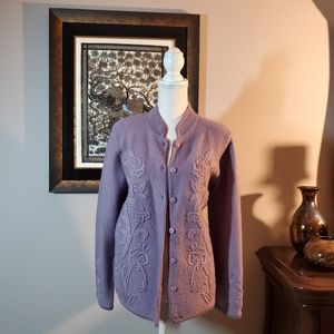 Radiant Dress Barn Lavender Cardigan